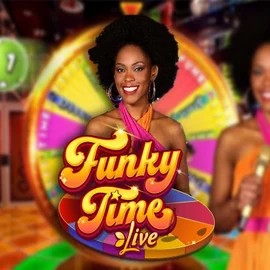 Funky Time by Evolution, showcased at rhinobets.uk.com – game logo