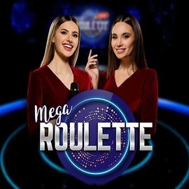 Mega Roulette slot visual from Pragmatic Play available on rhinobets.uk.com