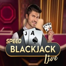 Speed Blackjack slot logo by Pragmatic Play at Rhinobet Casino
